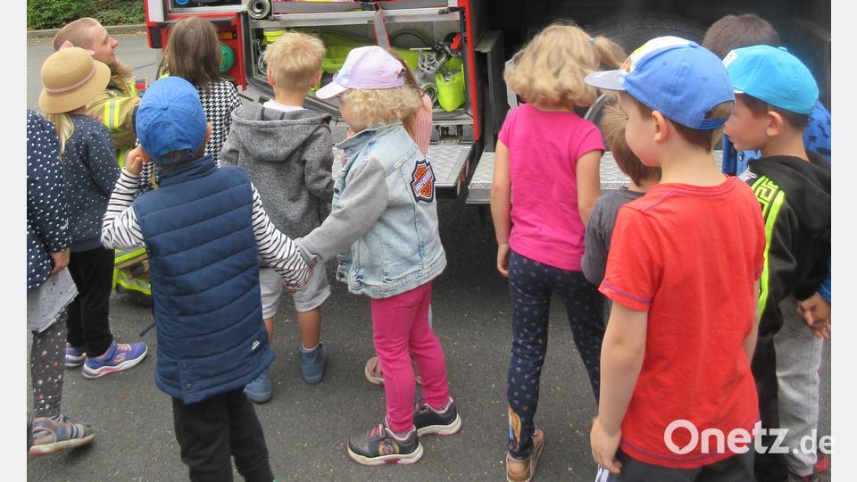 Feueraktion im Kinderhaus St. Marien Krummennaab Bild: Rebecca Hasenfürter/exb