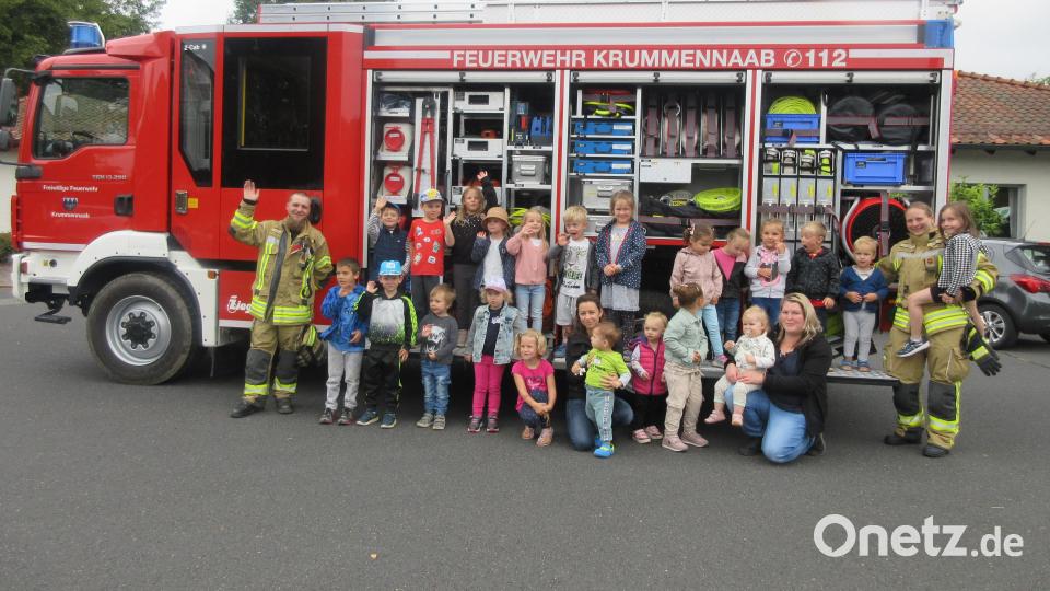 Feueraktion im Kinderhaus St. Marien Krummennaab Bild: Rebecca Hasenfürter/exb