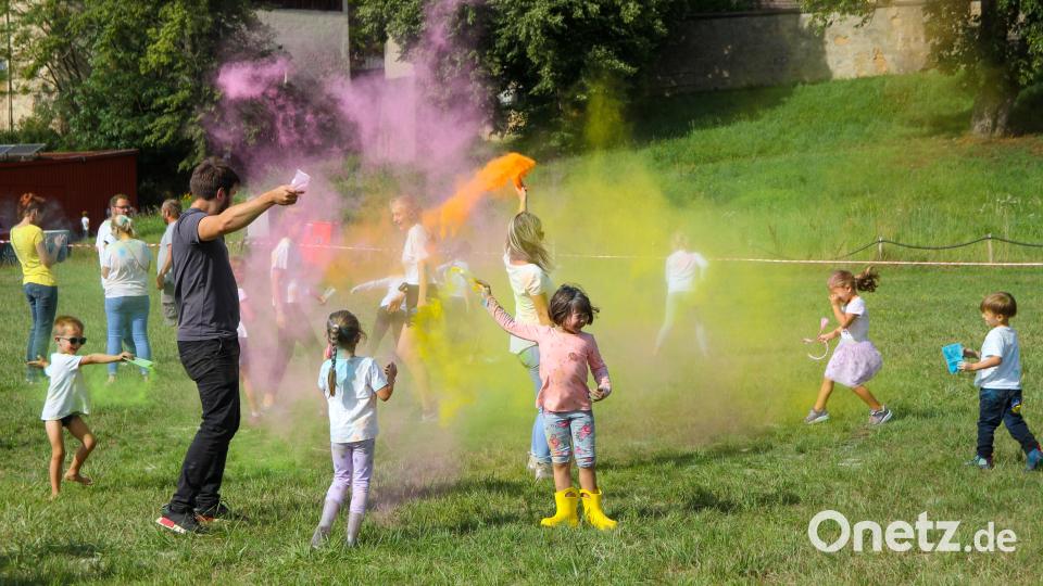 So war das Holi-Festival in Mantel. Bild: Lea Stecher