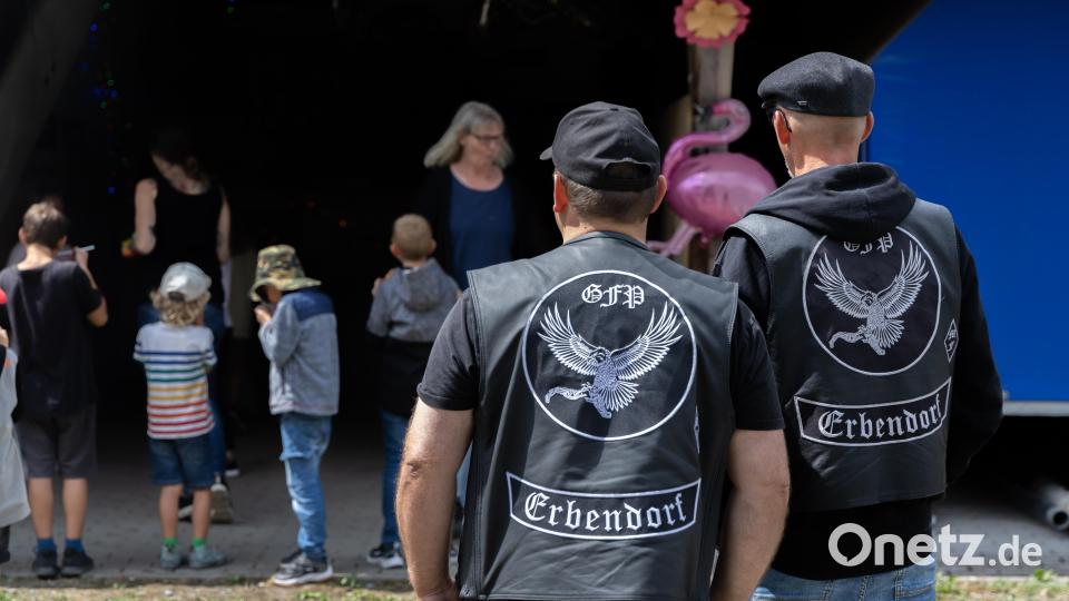 Die Motorradfreunde hatten das Sommerfest des Städtischen Kinderhorts Erbendorf organisiert. Bild: rw