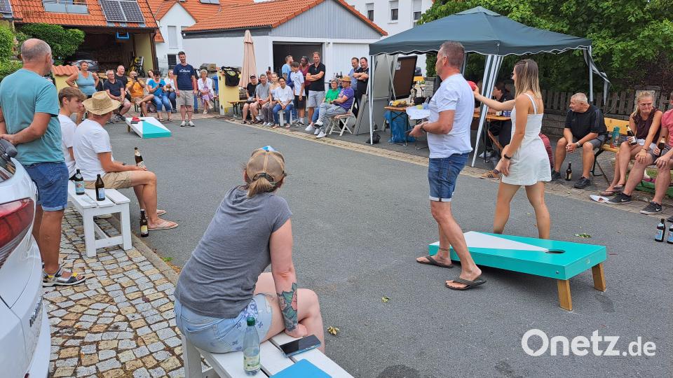 Johannes Kraus und Lia Ziegler im spannenden Finalwettkampf Bild: Lothar Ziegler/exb