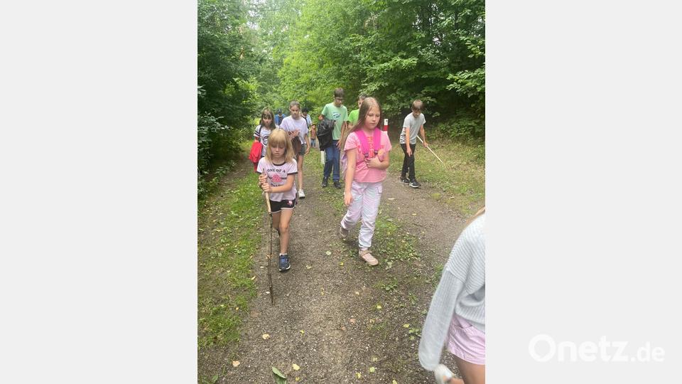 Eine gemeinsame Wanderung machte den Kindern wie den Erwachsenen viel Freude. Bild: gi