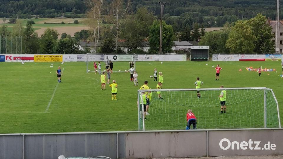 DFB-Paule-Schnupper-Abzeichen beim Ferienprogramm des SV Pechbrunn. Bild: SV Pechbrunn-Groschlattengrün/exb