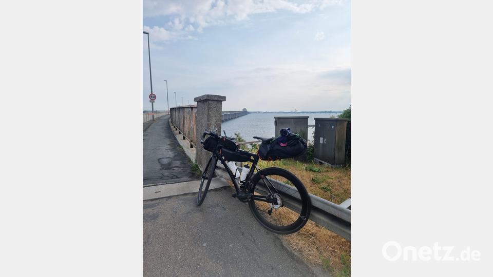 Josef Regers Rad für die Nordkap-Tour. Etwa 20 Kilogramm brachte das Gefährt mit Gepäck auf die Waage. Bild: Josef Reger