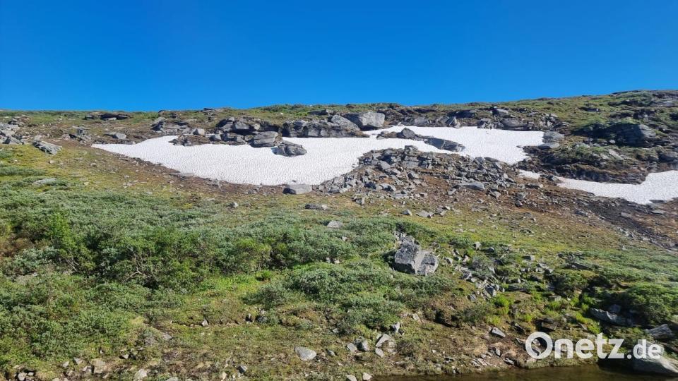 Schnee im Juni? Das Nordkap kommt näher. Bild: Josef Reger