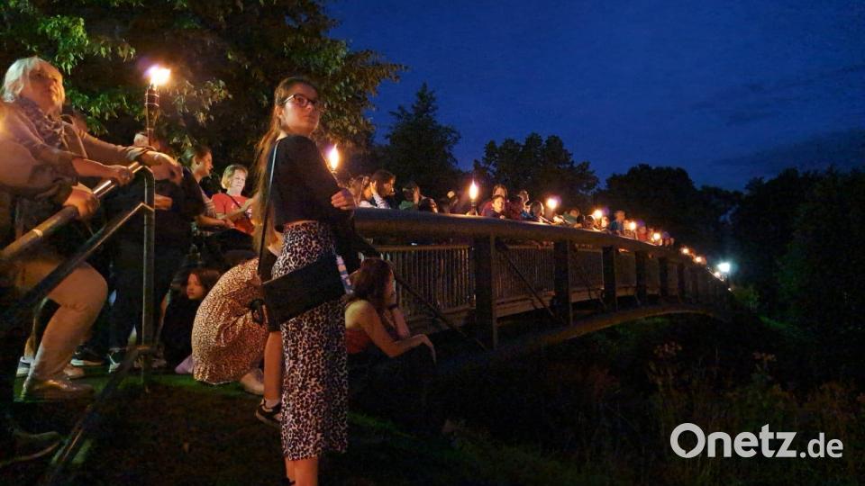 Die Naab brennt - es ist da eigentliche Highlight des Neustädter Sommerfestes. Bild: krb