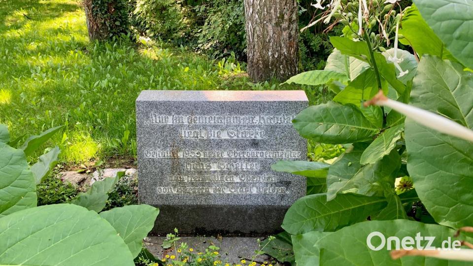 Mit diesem Stein ist die Gründung des Max-Reger-Parks dokumentiert. Er befindet sich vor der "Nepomuk-Kapelle" beim Eingang in den Park von der Friedrich-Ebert-Straße her kommend. Bild: Gabi Schönberger