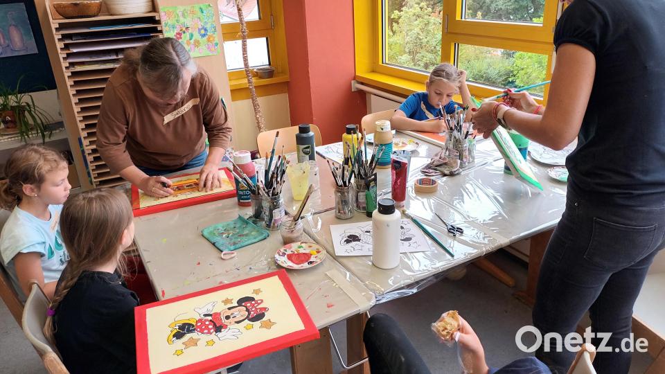 Ferienmalkurs an der Mittelschule Kümmersbruck Bild: kal