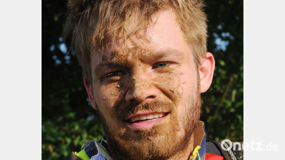 Die Dusche hat Tom Mühlbauer nötig. Bild: gf