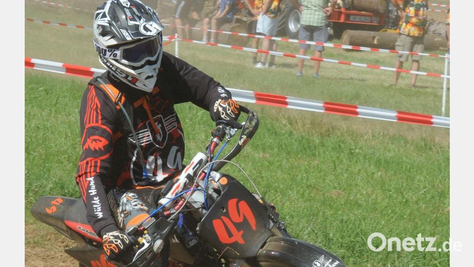 Matthias Pöllinger von den „Wülden Hund“ aus Sulzbach-Rosenberg fuhr zusammen mit Kevin Geyer auf Platz 6 der Tuning-Klasse. Bild: gf