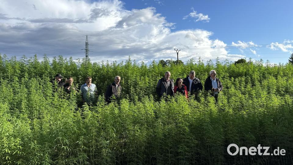 Die Freien Wähler Mitterteich haben den Standort der Firma Agrar Schaumberger in Franzensbad besucht. Mit dabei waren auch die Landtagskandidat Bernhard Schmidt und Hubert Schicker. Bild: Freie Wähler Mitterteich/exb