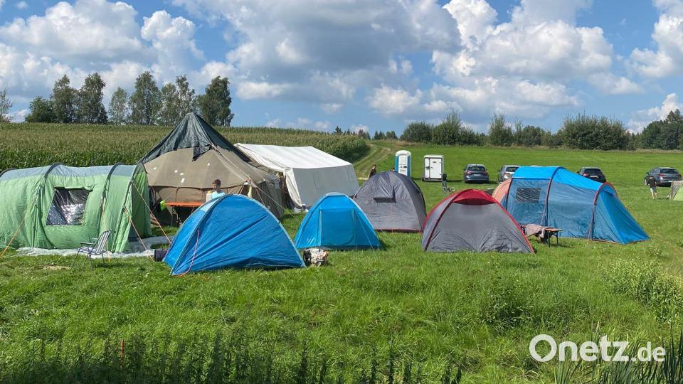 Mehrere Tage verbrachten die Waldsassener Ministranten in einem Zeltlager bei Plößberg. Bild: Lukas Scharnagl/exb