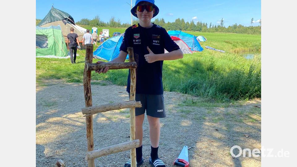 Mehrere Tage verbrachten die Waldsassener Ministranten in einem Zeltlager bei Plößberg. Bild: Lukas Scharnagl/exb