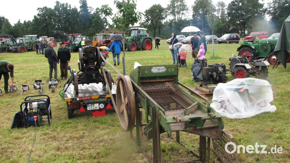 Ebenfalls mit Flachriemenantrieb funktioniert die Kartoffelsortiermaschine. Sie war eine Besonderheit Bild: knh