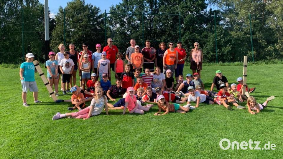 Viel Spaß hatten die teilnehmenden Kinder beim Ferienprogramm der DJK Falkenberg. Bild: DJK Falkenberg/exb