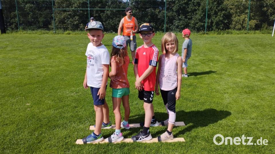 Viel Spaß hatten die teilnehmenden Kinder beim Ferienprogramm der DJK Falkenberg. Bild: DJK Falkenberg/exb