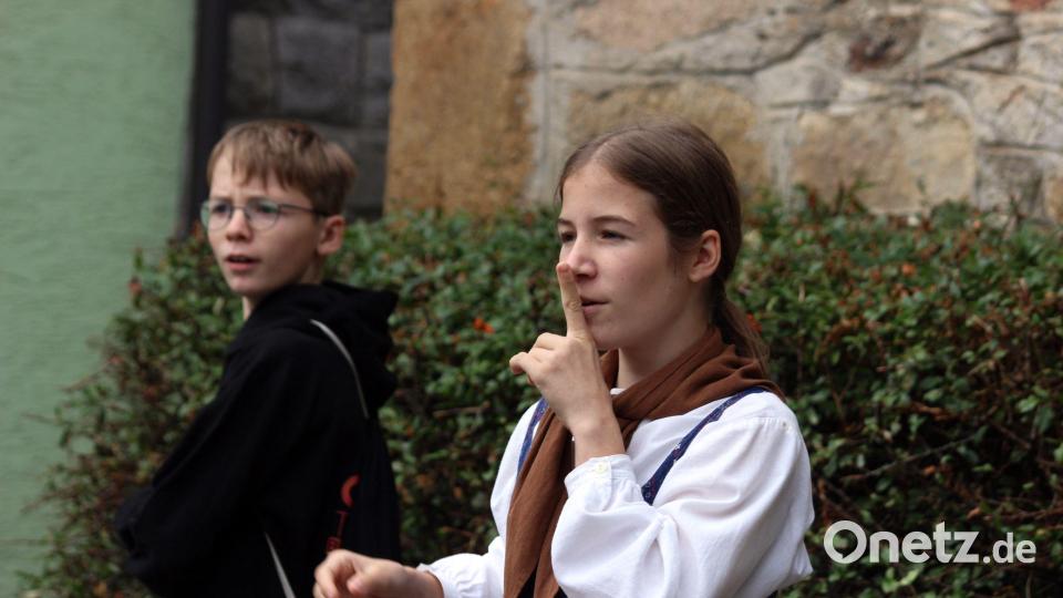 Das &quot;Kids-Special&quot; zur Burg Thanstein mit Annika und Jonah Gitter wird am Tag des offenen Denkmals &quot;von Mittag bis Mitternacht&quot; vom Ovigo-Theater angeboten. Bild: Florian Wein/exb