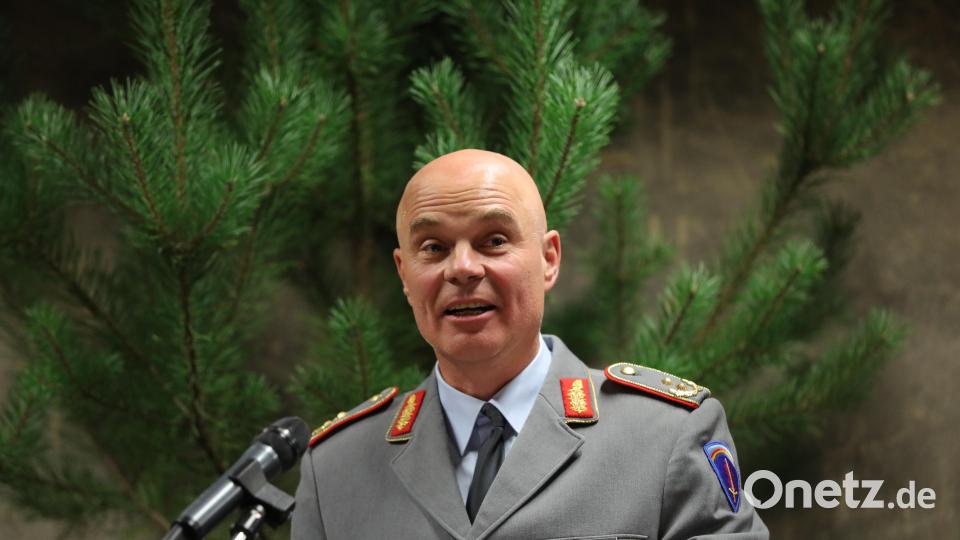 Generalmajor Hartmut Renk, Deputy Commander United States Army Europe and Africa, würdigte Maushakes Verdienste aus Sicht der US-Armee. Bild: Wolfgang Steinbacher