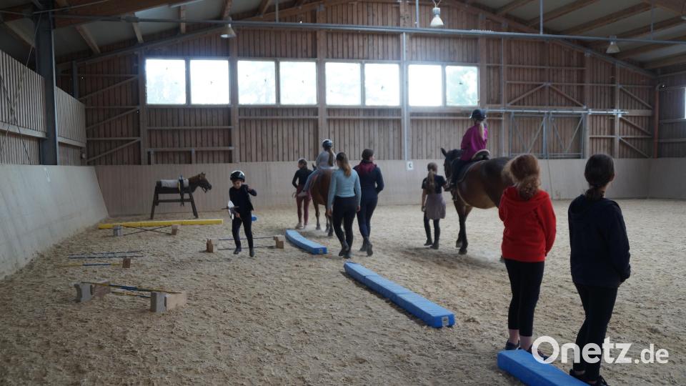 Ponyführen und ein Parcours mit Steckenpferd gehörten zu den neun Stationen. Bild: wel