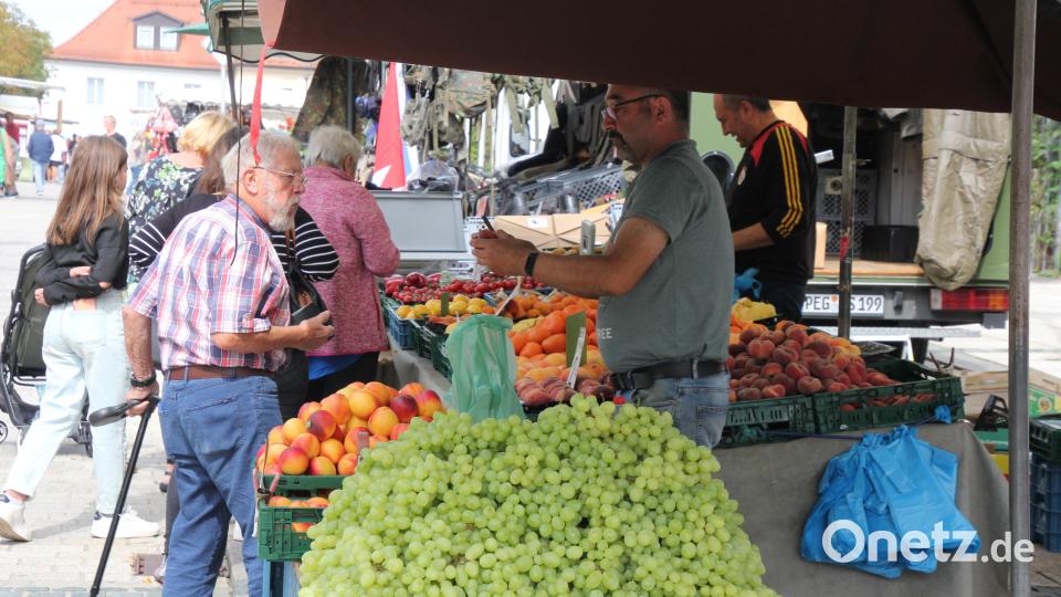 Der Berg von Weintrauben an diesem Stand war ein Hingucker. Bild: kro