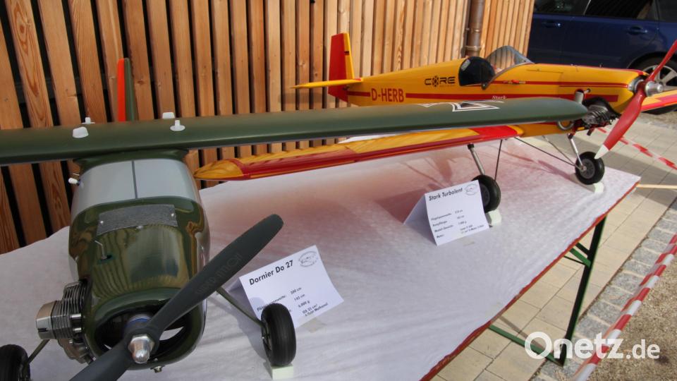 Auch im Freien gab es tolle Flugzeugmodelle zu bestaunen. Bild: kro