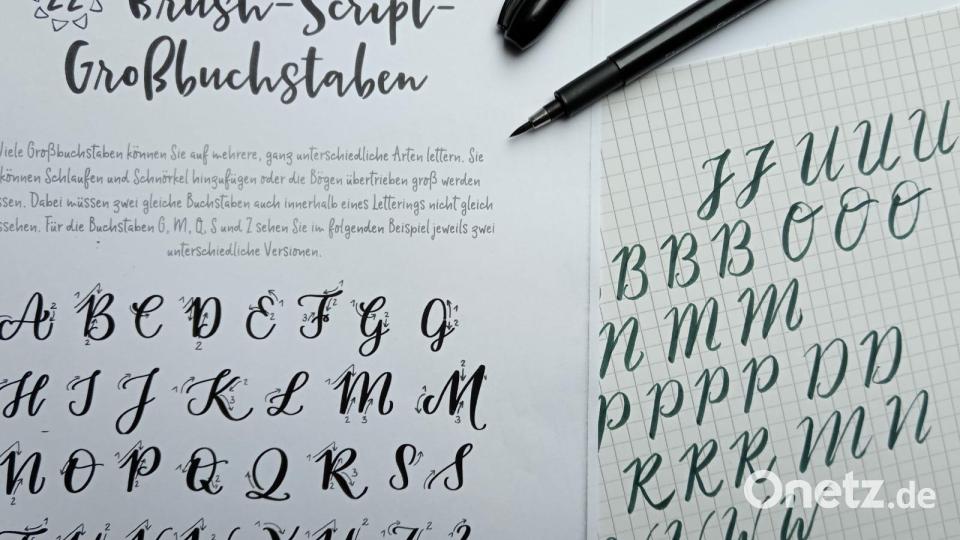 Auch Handlettering kann man bei der Volkshochschule lernen. Archivbild: Birgit Schön