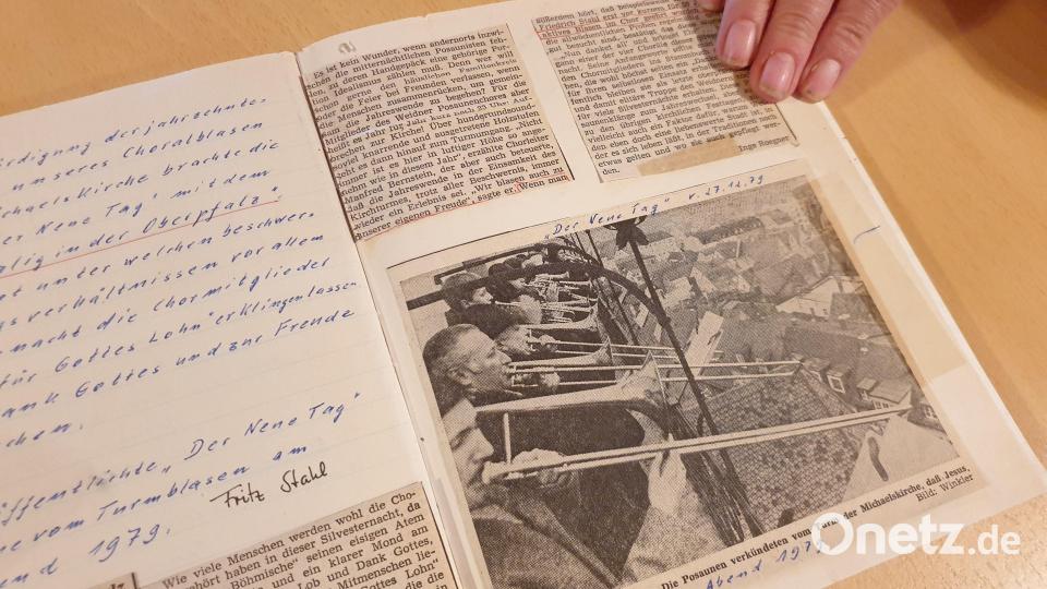 1979 berichtete der Neue Tag über das Turmblasen zu Weihnachten. Bild: Susanne Götte/exb