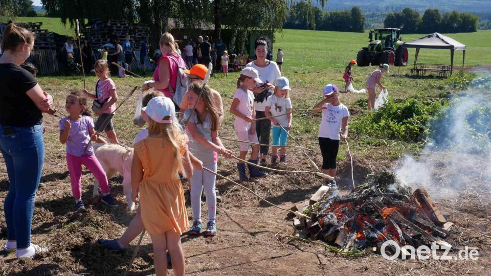Jeder durfte ein Stockbrot oder Würstl über dem Lagerfeuer rösten. Bild: gz
