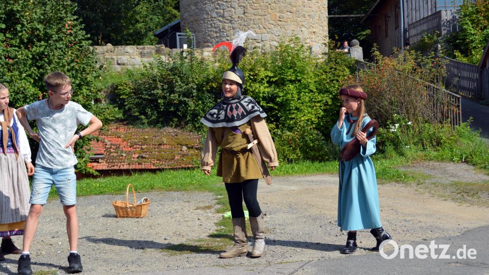 Das &quot;Kids-Special bei Thanstein&quot; mit Ben Bauer und Nele Bauer ist ein Teil der Ovigo-Aktion &quot;von Mittag bis Mitternacht&quot; am Tag des offenen Denkmals. Bild: Erasmus Gerhards/exb