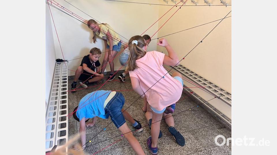 Auch einen Hindernisparcours galt es zu bewäktigen. Bild: Pfarrbücherei Immenreuth/exb