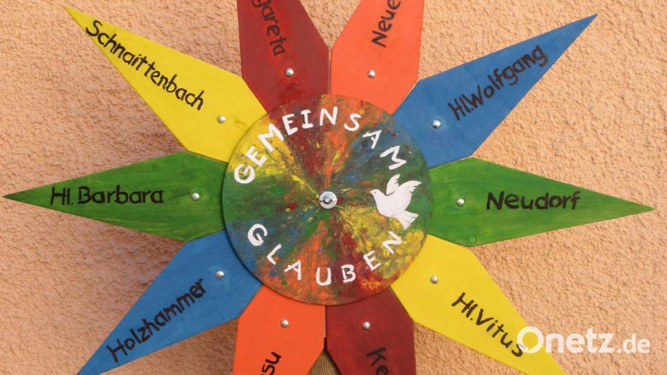 Der Stern diese Wallfahrt wurde von Helene Schorner künstlerisch gestaltet. Bild: Johann Pilarski