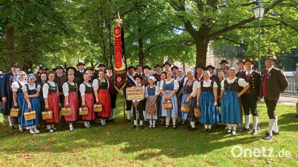 Der Stiftländer Heimatverein Wiesau nahm am Oktoberfest-Umzug in München teil. Bild: Franziska Lang/Stiftländer Heimatverein/exb