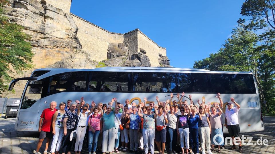 Best gelaunt ging es nach dem Besuch der Festung Königstein wieder zurück nach Ursulapoppenricht. Bild: mma