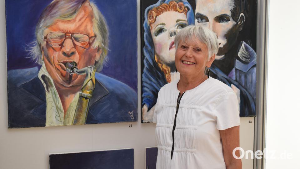 Die Grünsfelder Künstlerin Michele Schmidt zeigt unter dem Titel &quot;Natur und Mensch&quot; eine Auswahl ihrer Werke im Museum Pfreimd. Bild: bnr