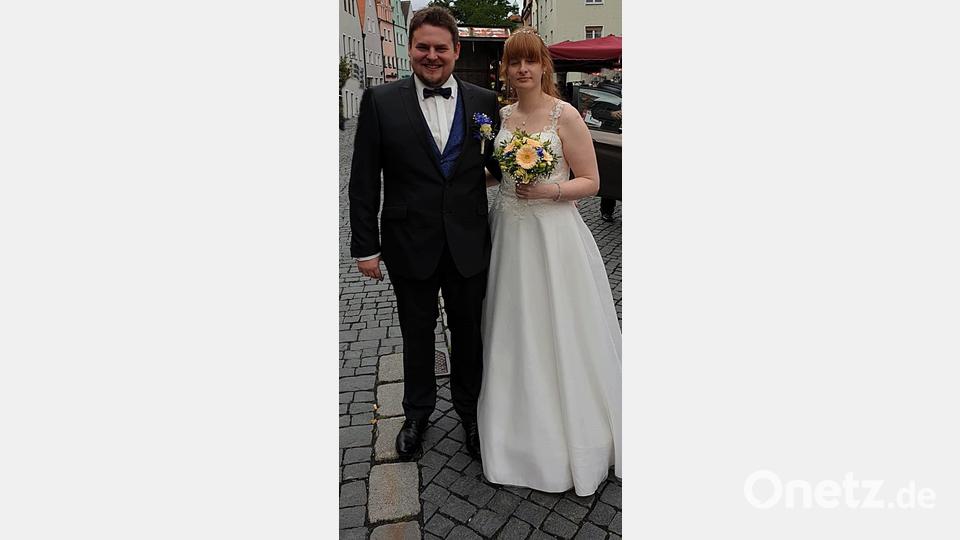 Das Brautpaar Riedl-Weiß Bild: zer