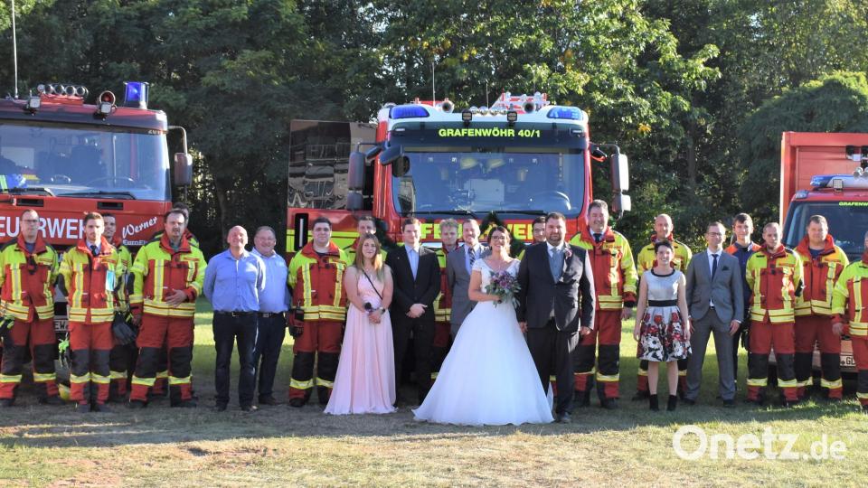 Auch die Fahrt im Feuerwehr-Auto war wegen des Einsatzes nicht möglich. Bild: rgr