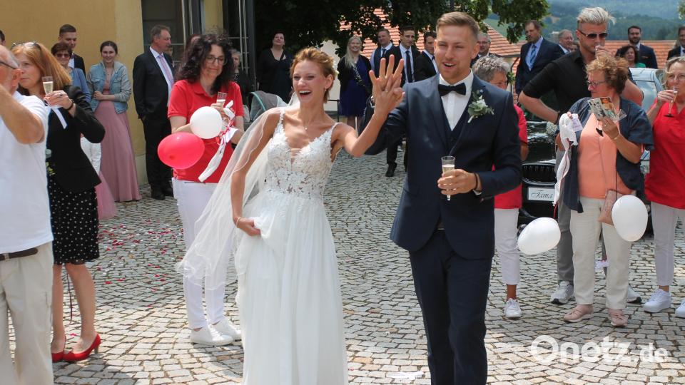 Ein strahlendes Paar: Tama Fleischmann und Christoph Weig. Bild: pi