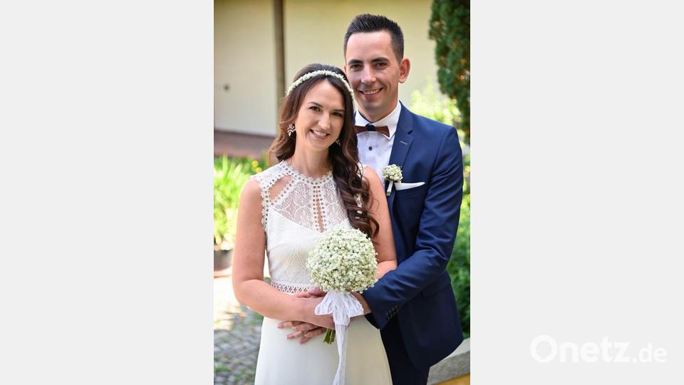 Nadine und Sebastian Saalborn haben sich getraut. Bild: exb/Claudia Poppel