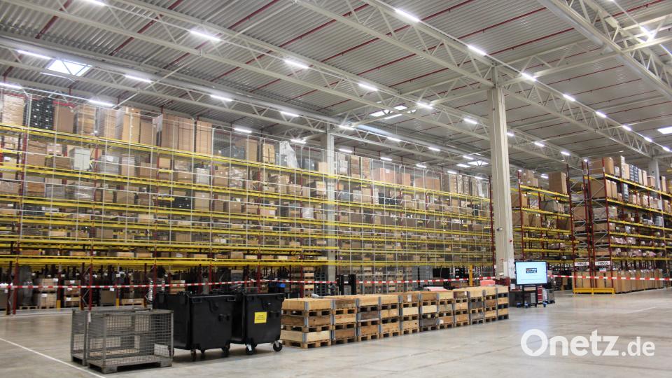 Die neue Halle gleicht einem Paradies für Logistiker Bild: stg