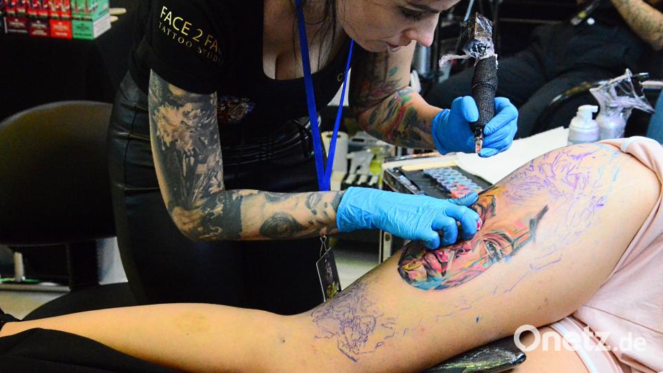 Tattoo Convention in der Max-Reger-Halle. Bild: Kunz