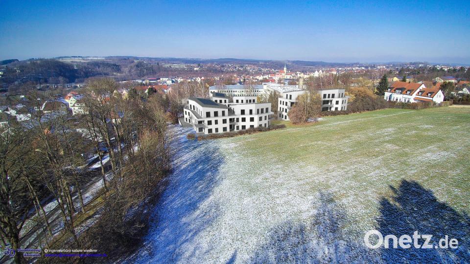 3D-Visualisierung des Bebauungsplans „An der Felixallee“. Bild: Sabine Wiederer, Dipl.-Ing. (FH)/exb