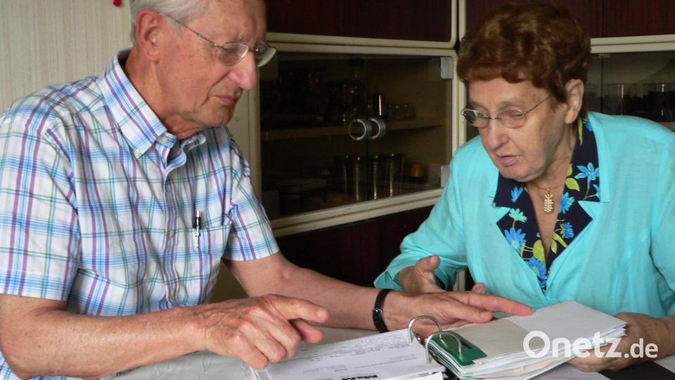 Georg Wiedenhofer mit Ehefrau Lidwina, die 2019 verstarb. Archivbild: rn