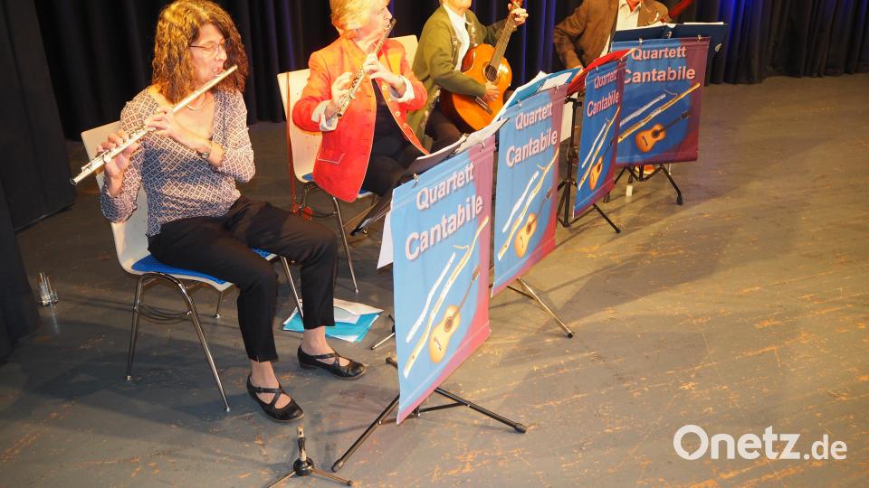 Das Quartett &quot;Cantabile&quot; gefiel mit Blas- und Zupfinstrumenten. Bild: krb