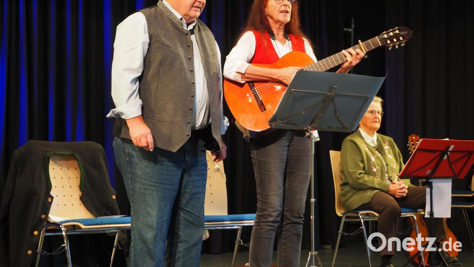 Das Duo &quot;Zwio&quot; in Aktion. Bild: krb