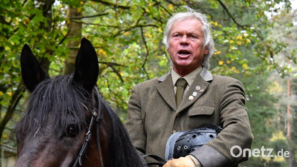Hoch zu Ross Klaus Herrmann. Bild: Petra Hartl