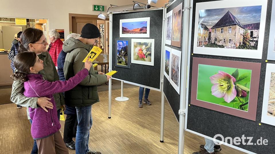 Rund 200 Besucher waren begeistert von der Ausstellung der Fotofreunde im Pfarrsaal. Die Gäste bewerteten die Bilder und rätselten bei der Frage „Kennen Sie ihre Heimat“. Bild: mor