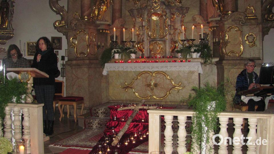 Der Förderverein St. Moritz und die evangelische Kirchengemeinde veranstalteten ein gemeinsames Taizè Abendgebet. Bild: sei