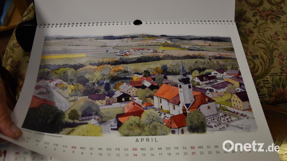 Dorfidyllen, kunstvoll von der Vogelperspektive aus betrachtet. Bild: ubb