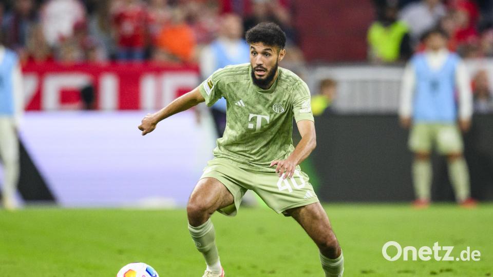 Noussair Mazraoui hat mit pro-palästinensischen Posts provoziert. Bild: Tom Weller/dpa