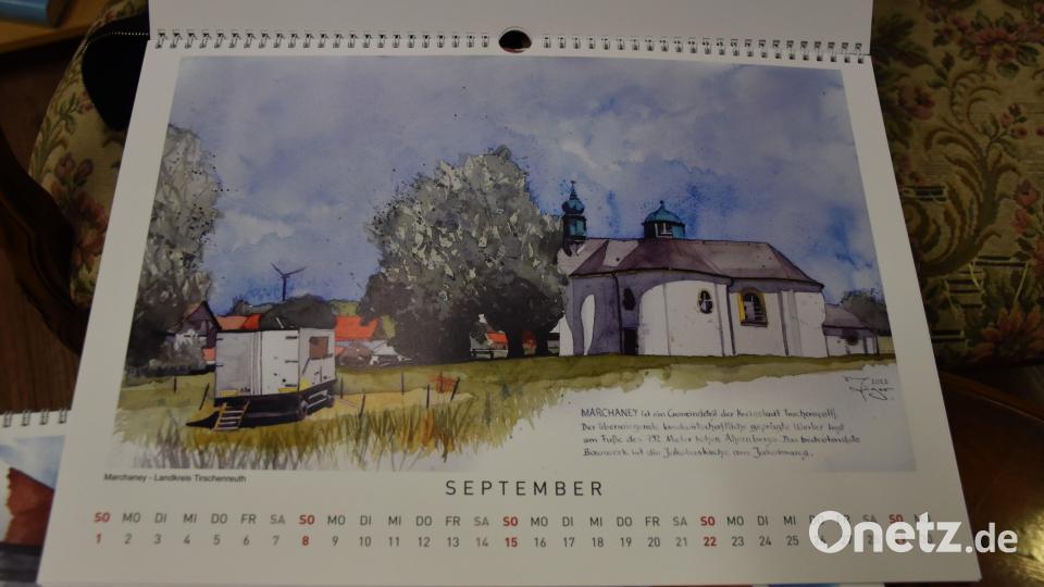 Das kleine Dorf Marchaney hat diesmal einen Kalenderplatz im September bekommen. Bild: ubb